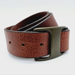 GAP | vintage genuine leather & solid brass belt 32